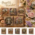 thumbnail image 6 of DIY Pearl Painting Gemstone Diamond Painting, DIY Beaded Art Kit Castle Pearl Painting, Pearls Art Kits, Fountain Paintings, Diamond Dots Beads Canvas Arts for Wall Decor, 7.87in, 6 of 6