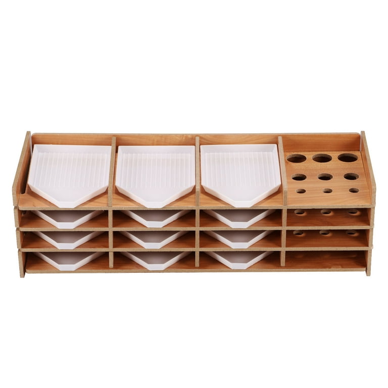 16/9 Grids Diamond Painting Wooden Tray Stackable Storage Organizer Tray  for DIY Diamond Embroidery Craft Tools