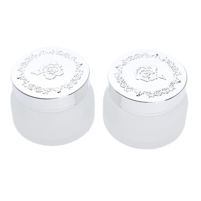 2 uds botellas cosméticas de vidrio transparente tarros de crema recipientes vacíos 30/50ml 50g 50 gramos Yuyangstore Botes de maquillaje vacíos