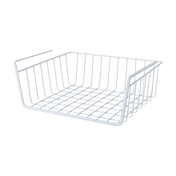 Vente de Liquidation - Panier de Rangement Suspendu sous Tablette, Étagères de Rangement Additionnelles Ajustables sous Armoire Paniers Coulissants Organisateur pour Buanderie Cuisine Garde-Manger Bureau Bibliothèque
