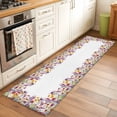 thumbnail image 2 of Runner Rug 2'x6', Purple Lavender Washable Non-Slip Hallway Runner Rugs, Watercolor Floral Daisy Botanical Spring Bedside Rugs Floor Mats Carpet Runners for Kitchen Bathroom Laundry Room, 2 of 8