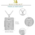 thumbnail image 5 of SOULMEET Personalized 10K 14K 18K Solid White Gold/Silver Rectangle Locket That Holds Picture Custom Large Crucifixion Cross Locket Necklace Gift for Men Women, 5 of 10