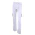 thumbnail image 4 of Pantalones de trabajo para mujer: pantalones harem casuales elásticos de cintura alta, estilo retro, tejido holgado, bolsillos, ideales para yoga y actividades al aire libre., 4 of 4