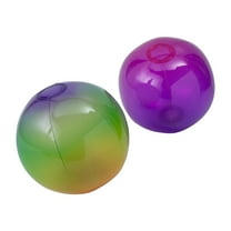 Fun Express Inflatable 9" Ombre Pattern Plastic Beach Balls - 12 Pieces