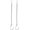 Silver, variant on 2 Pack Hanging Chain for Bird Feeders, Planters, Lanterns and Ornaments