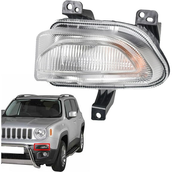 Genrics Front Driver Side Park Turn Signal Lamp Light 68256432AA CH2530105 Replacement for 2015-2018 Jeep Renegade Parking Marker Lamp Corner Light