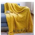 thumbnail image 1 of Inyahome-Manta de punto con borlas para sofá y cama, cobertor ligero y decorativo de granja, tejido suave y acogedor, 1 of 4