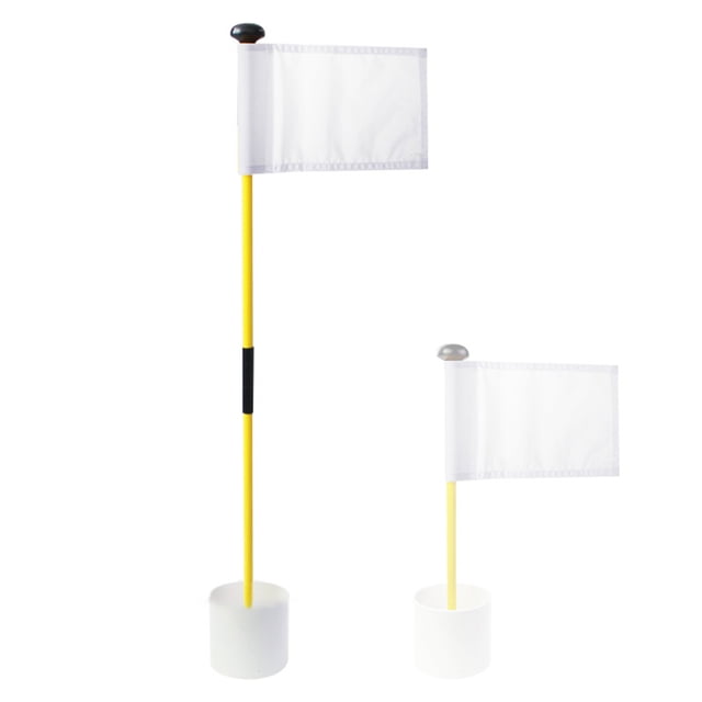 Soidarity Golf Flagstick Set Portátil Desmontable Ajustable Impermeable Lavable Colorido ABS Agujero Taza Poner Bandera Verde Amarillo Golf Blanco Soidarity OD021174-01