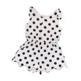 thumbnail image 1 of Kmbangi Girls Overalls Printed Pattern Round Collar Sleeveless One-piece, 1 of 9