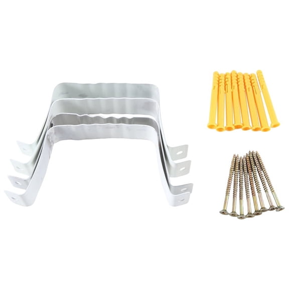 Downspout Adapter Gutter Downspout Strap 3X4 Leader Strap 3X4 (4 Pack) (White),White