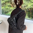 thumbnail image 3 of Bolso de hombro para mujer con cremallera bolso acolchado a la moda bolso ligero hinchado para chica, 3 of 9