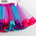 thumbnail image 5 of Layered Ballet Tulle Rainbow Tutu Skirt For Little Girls Dress Up With Colorful Hair Bows, 5 of 7