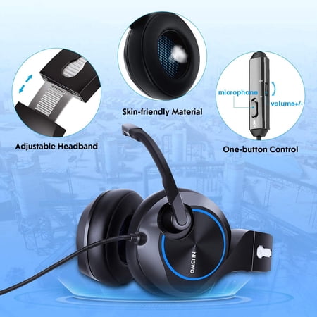 Arkartech Gaming Headset For Xbox One Ps4 Pc Controller Noise Cancelling Over Ear Headphones With Mic Bass Walmart Canada