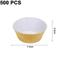 thumbnail image 2 of 500pcs Foil Cupcake Liner - Muffin Liners - Tazas para hornear para bodas, cumpleaños, baby showers, fiesta Ormromra CPB-DE-LYY1438-2, 2 of 5