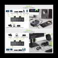 thumbnail image 4 of 6 Ports 3.5mm Audio Switch Bidirectional 3.5mm Audio Switcher Support 1 in 6 Out or 6 in 1 Out,for PC Phone Headphone,1 * Switcher 1 * Audio Cable,Gray, 4 of 8