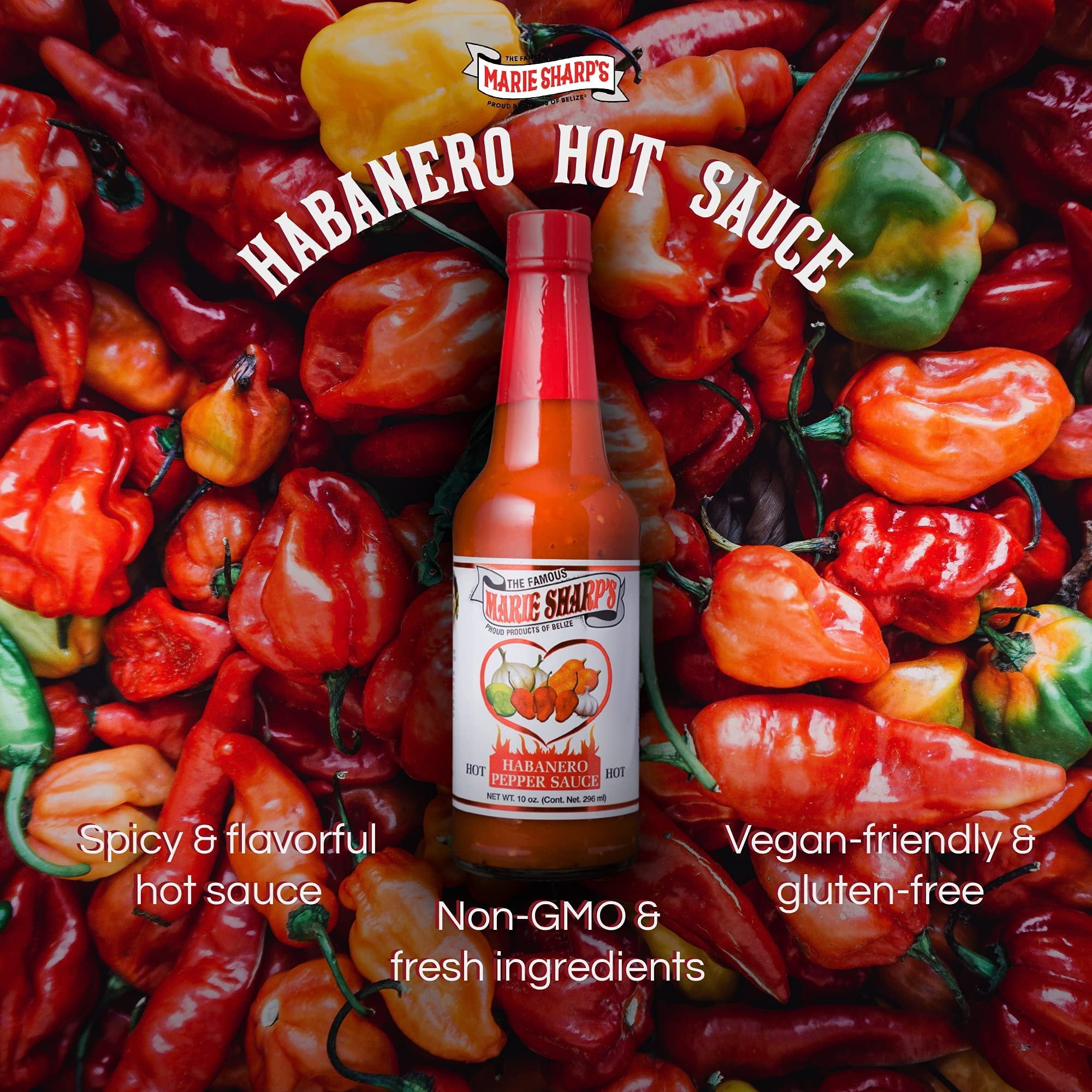 Marie Sharp's Hot Sauce 10 Fl. Oz. (Pack of 2)