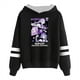 thumbnail image 1 of Moonsky Sudadera con capucha de moda para mujer de la cantante pop Dem/0n HUNTR/X con jersey corto, suave y cómoda, top de manga larga para uso informal en primavera, otoño e invierno. (Negro XL), 1 of 3