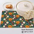 thumbnail image 5 of Placemat, Pioneer Flower Floral Print Pattern Place Mats Table Mat Set Of 2, PVC Washable Placemats for Party Kitchen Dining Decoration, 18x12 Inch, Fade Resistant, 5 of 6