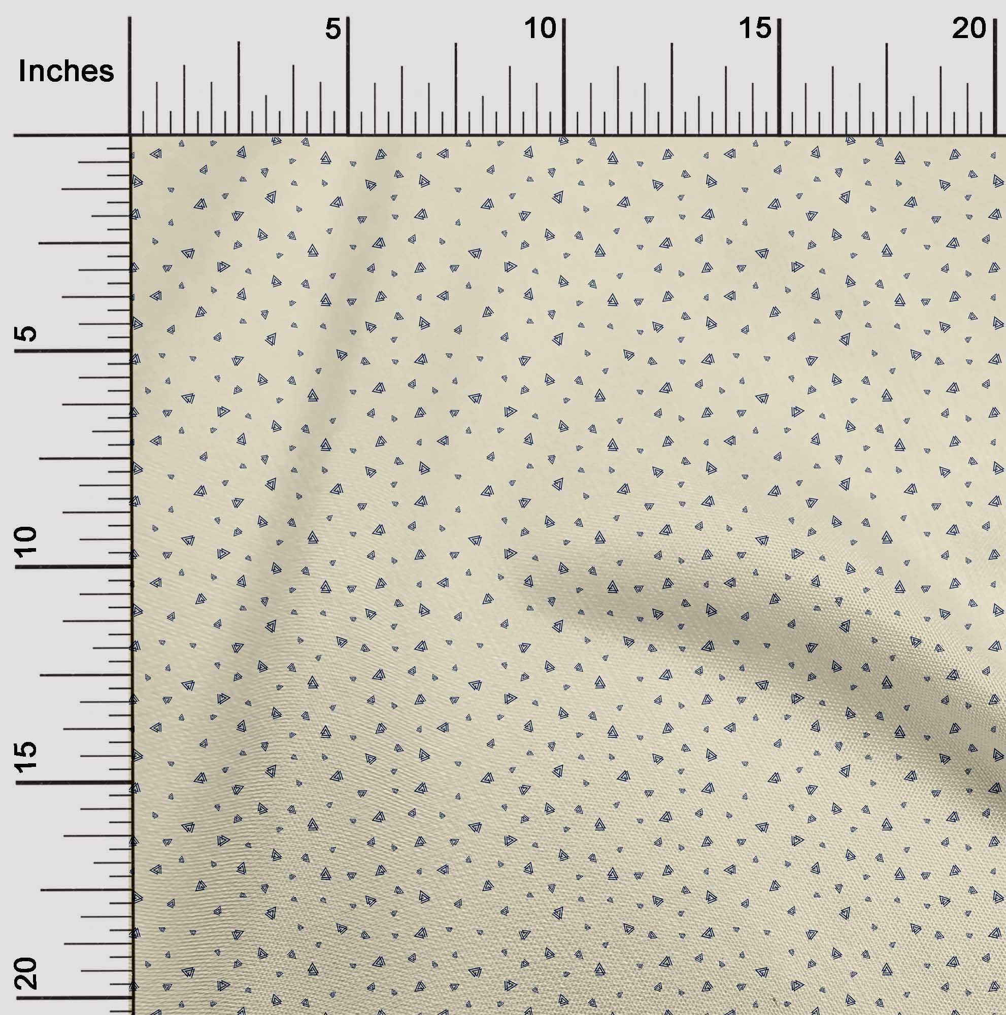 Tissu Tabby de Soie de Pomme Triangle Géométrique Tissu d'Impression BTY 42 Pouces de Large