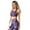 Botanical Floral, variant on Women's Printed Activewear Sports Bra - Floral Garden, S