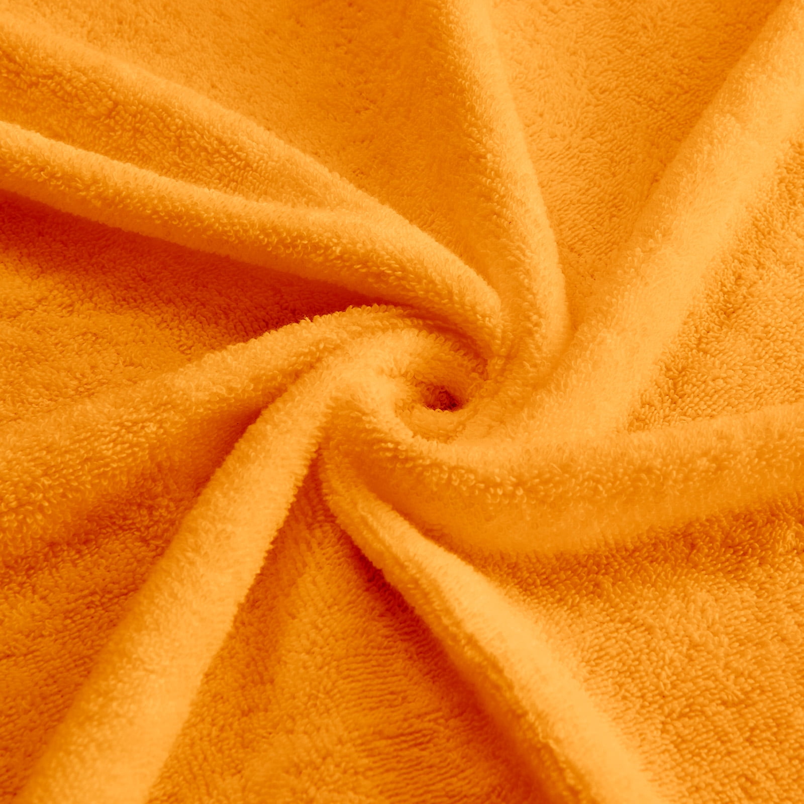 Gogreen 100% Cotton Bath Towel Sets of 8 Pieces, 2 Bath Towels 2 Hand Towels 4 Washcloths, Highly Absorbent Towels for Bathroom, Gym, Hotel (Orange)