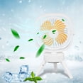 thumbnail image 4 of Creatives Tripod Foldable USB Desk Fan 2 Speed Adjustables Gradient Light Quiet Coolings Fan For Home Office, 4 of 9