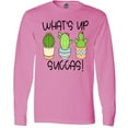 thumbnail image 3 of Inktastic What's Up Succas Funny Cacti Plants Long Sleeve T-Shirt, 3 of 5