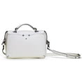 thumbnail image 3 of Ferwind Women's Uptown Satchel Kitty Face Eyes Snout Hardware Cream, 3 of 5