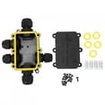 thumbnail image 2 of AMONIDA Waterproof Junction Box, IP68 Plastic Junction Box 4m Underwater Connection Wiring Box T100 450VAC 24A UL94V-2 Electrical Junction Box, 2 of 8