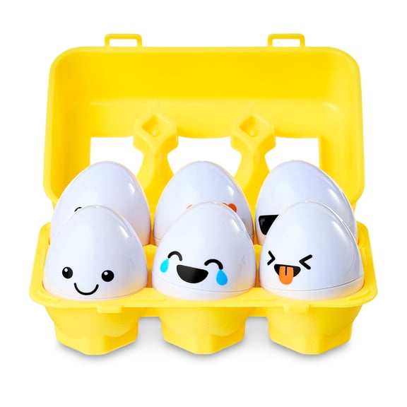 Spark.Create.Imagine Hatch and Match Baby Toy, Multicolor, 7 Pieces