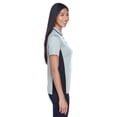 thumbnail image 3 of UltraClub Ladies' Cool & Dry Sport Two-Tone Polo 8406L - Grey/ Black Size XS, 3 of 3