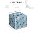 thumbnail image 4 of Gukieu Rose Flowers Print Leather Tissue Box, PVC Waterproof Velcro Opening and Closing Square Tissue Box Holder, Suitable for Home and Office Decoration, 4 of 7