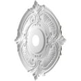 thumbnail image 4 of Ekena Millwork 22"OD x 3 1/2"ID x 1"P Attica Thermoformed PVC Ceiling Medallion (Fits Canopies up to 7 3/4"), Metallic Antique Brass, 4 of 10