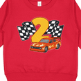 thumbnail image 3 of Inktastic Number Two Race Car Toddler Sweatshirt, 3 of 4