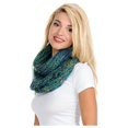 thumbnail image 2 of Basico Adult Teal Winter Infinity Scarf for Women Scarves for Women Winter Warm Cold Weather, 2 of 6
