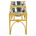 thumbnail image 3 of Pawhut Elevated Double Stainless Steel Bowl Dog Feeder, 3 of 10
