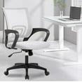 thumbnail image 2 of BestOffice Home Office Chair Desk Adjustable Lumbar Support Armrest Executive, High Density Mesh 360 Degree, White, 2 of 7