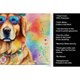thumbnail image 5 of Carolines Treasures DAC2514KTWL 25 x 15 in. Golden Retriever Hippie Dawg 100 Percent Cotton Kitchen Towel, 5 of 5
