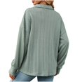 thumbnail image 4 of HAPIMO Discount Sweater Cardigans for Women Casual Comfy Girls Fall Fashion Tops Womens Open Front Knitted Outwear Striped Colorblock Loose Jacket Long Sleeve Green S, 4 of 7