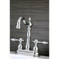 thumbnail image 3 of Kingston Brass KB1491TAL Tudor Two-Handle 2-Hole Deck Mount Bar Faucet in Polished Chrome, 3 of 8