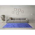 thumbnail image 3 of Ahgly Company Indoor Rectangle Oriental Blue Industrial Area Rugs, 2' x 4', 3 of 4