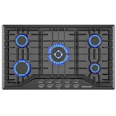 Gasland Chef 36 in. NG/LPG Convertible Gas Cooktop in Porcelain Enamel with 5-Burners