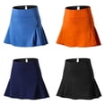 thumbnail image 4 of ZhongHan Women's High Waist Sports Skirt Pants Yoga Fitness Tennis Skirt Lined With Anti-light Running Short Skirt, 4 of 7