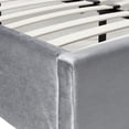 thumbnail image 5 of Lexi Grey Velvet King Bed-Color:Grey Velvet,Style:Contemporary, 5 of 8