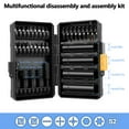 thumbnail image 3 of 33Pcs Screwdriver Bit Set Multifunctional Impact Bits Kit Sturdy 3/8inch DR Impact Socket Set with Impact Adapter and Nut Driver Portable for Assemble Furniture, 3 of 10