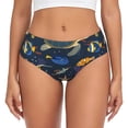 thumbnail image 1 of Fotbe Undersea Animals Calzones Estampados para Mujer – Ropa Interior de Algodón, Cómoda, Suave y Elástica-Medium, 1 of 6