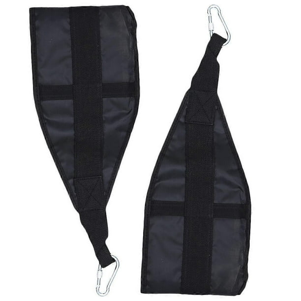 Weightlifting Straps for Abdominal Workout Training at Home Gym Black Color Durable 1Set