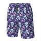 thumbnail image 4 of Fotbe Skull Purple Flower Trajes de Baño Estampados para Hombre, Shorts de Verano de Secado Rápido, Ropa de Playa, Bañadores-Large, 4 of 6