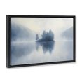thumbnail image 3 of Stupell Industries Blue Misty Island Landscape Black Framed Floater Canvas Wall Art, design by Gina Kelly, 3 of 9
