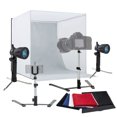 thumbnail image 1 of SalonMore Photo Studio 24" Photography Lighting Tent Kit Backdrop Cube In A Box Mini Stand, 1 of 5